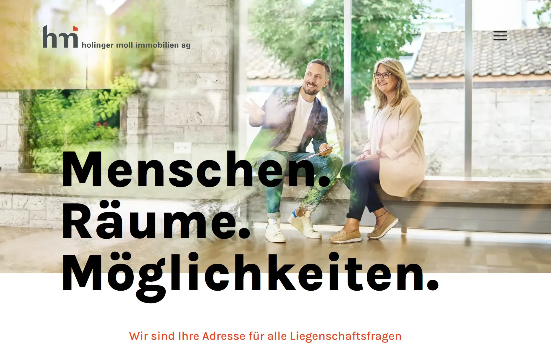 Holinger Moll Immobilien AG Website